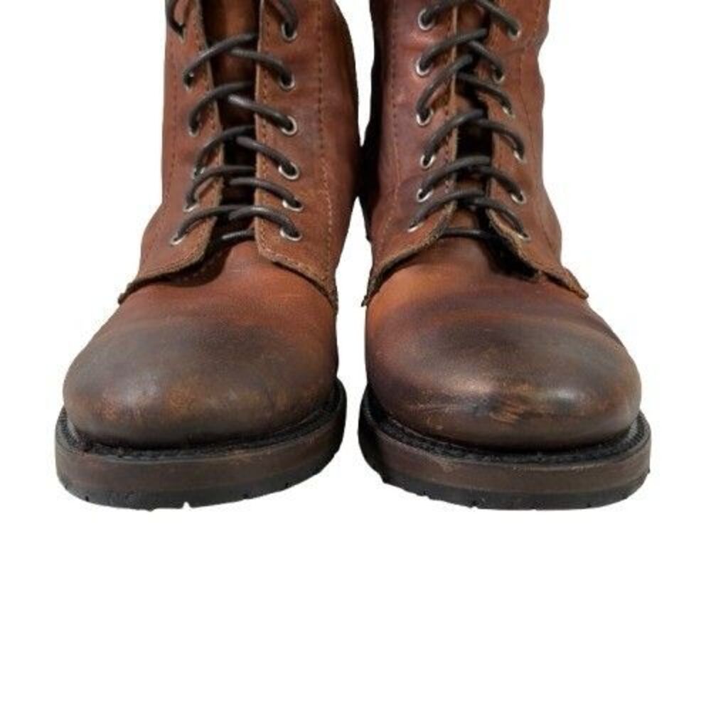 Liberty Black Zip Tall Brown Distressed Leather Riding Boots Women's SZ 6.5 - Picture 11 of 16